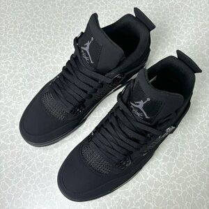 Men's All-black Sneakers -Retro 4 Black Cat 2020 Edition